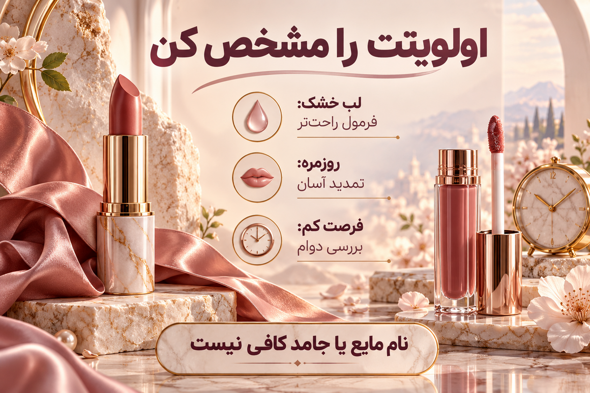 انتخاب رژلب مناسب