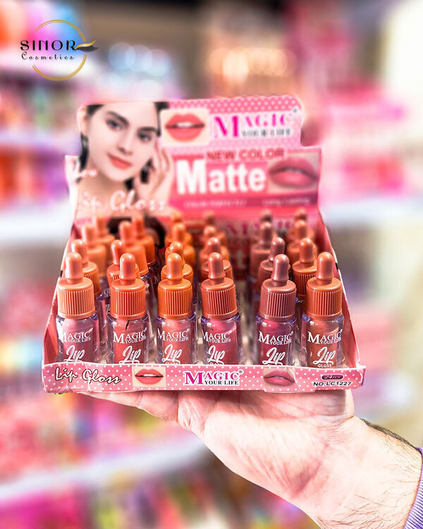 رژلب مایع طرح شیشه شیر | فروش عمده لوازم آرایشی