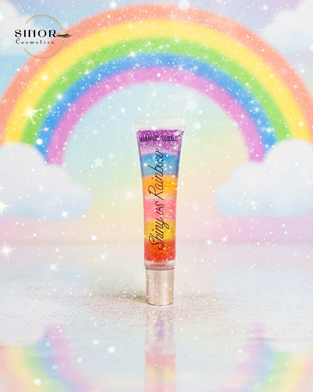  لیپ گلاس رنگین کمانی ایمان آف نوبل 