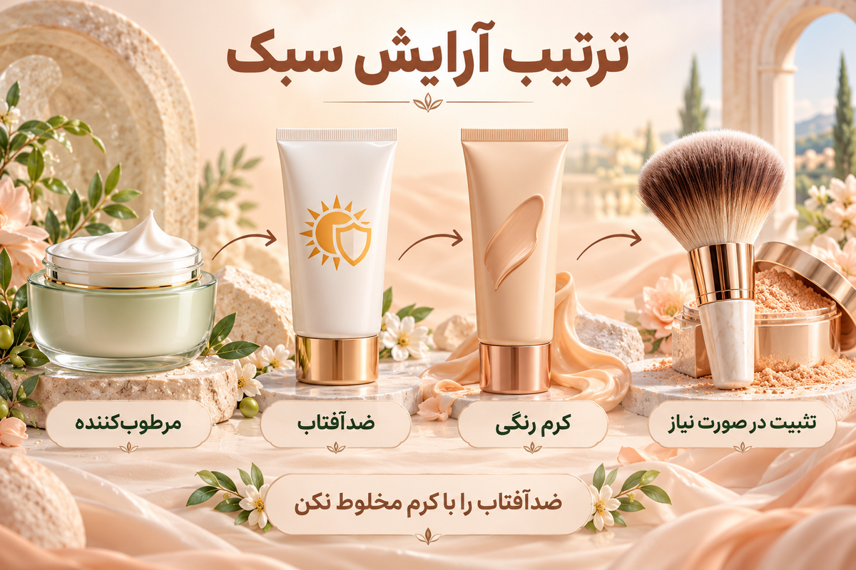 ترتیب آرایش روزمره و سبک