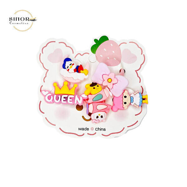  پک کش مو مدل توت فرنگی 6 تکه 