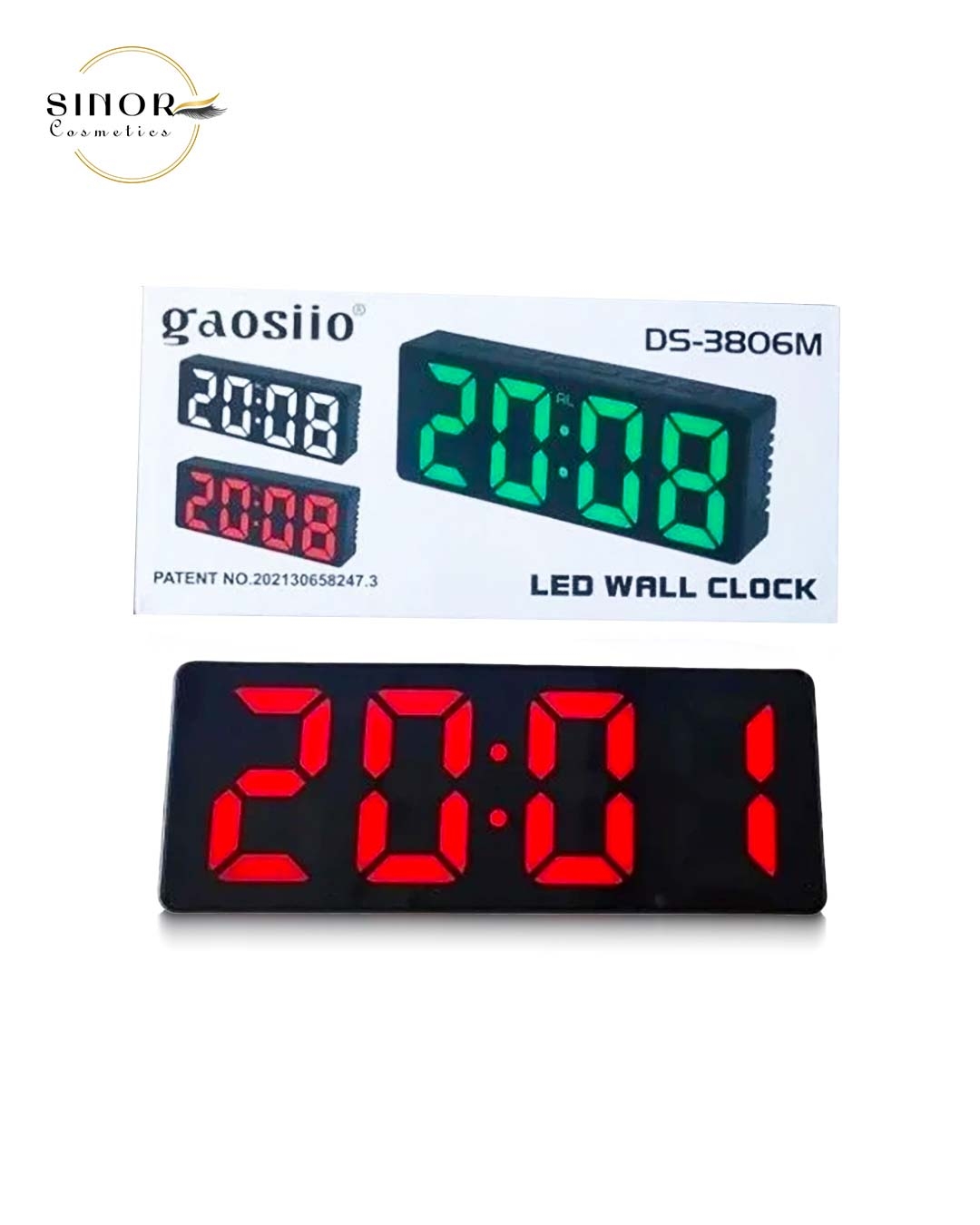  ساعت رومیزی مدل DS-3806 قرمز 