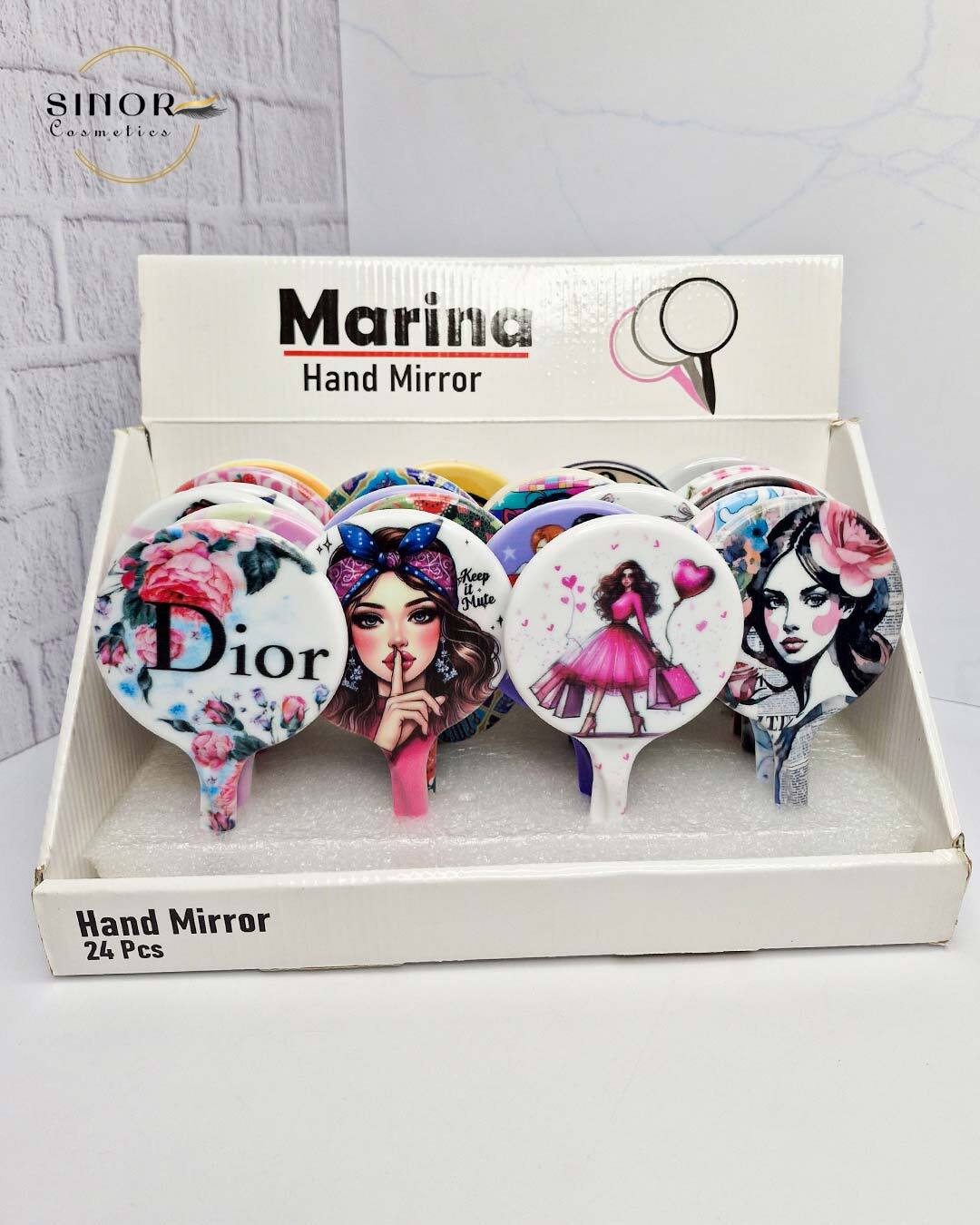  آینه دسته دار فانتزی پلاستیکی 