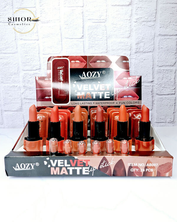  رژلب جامد Aozy | فروش عمده لوازم آرایش 