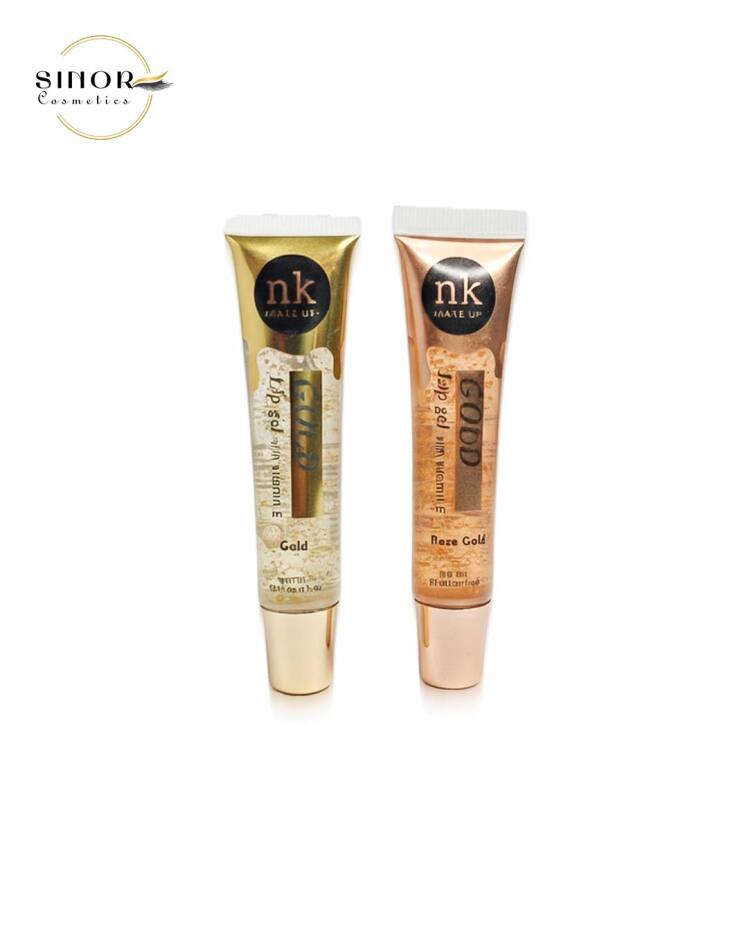 لیپ گلاس شاین دار گلد nk