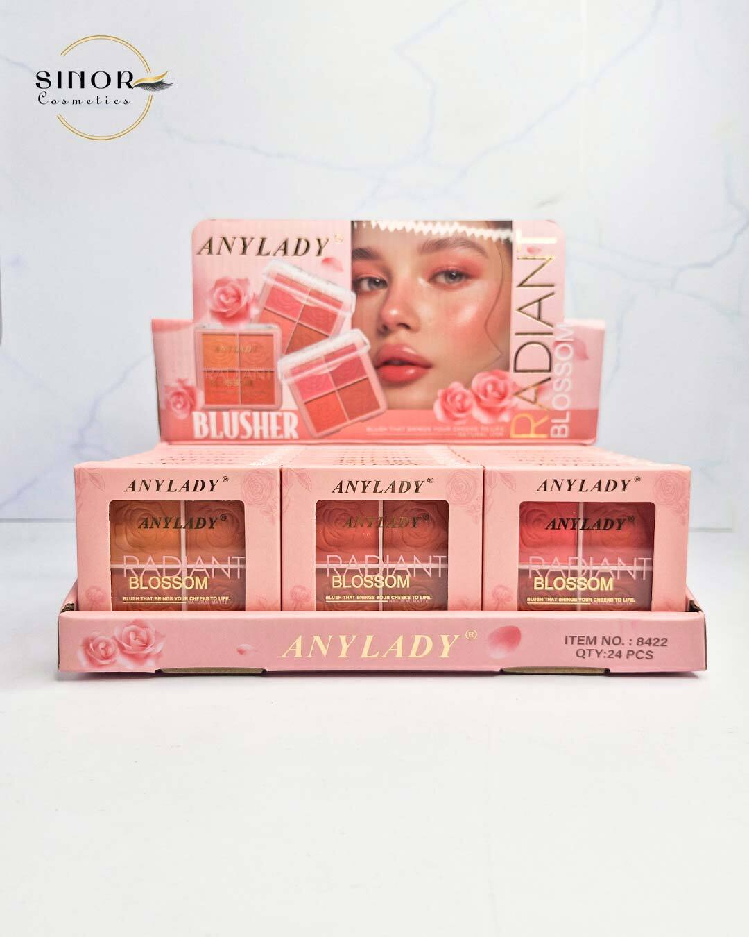 پالت رژگونه 4 anylady لیدی کد 8422