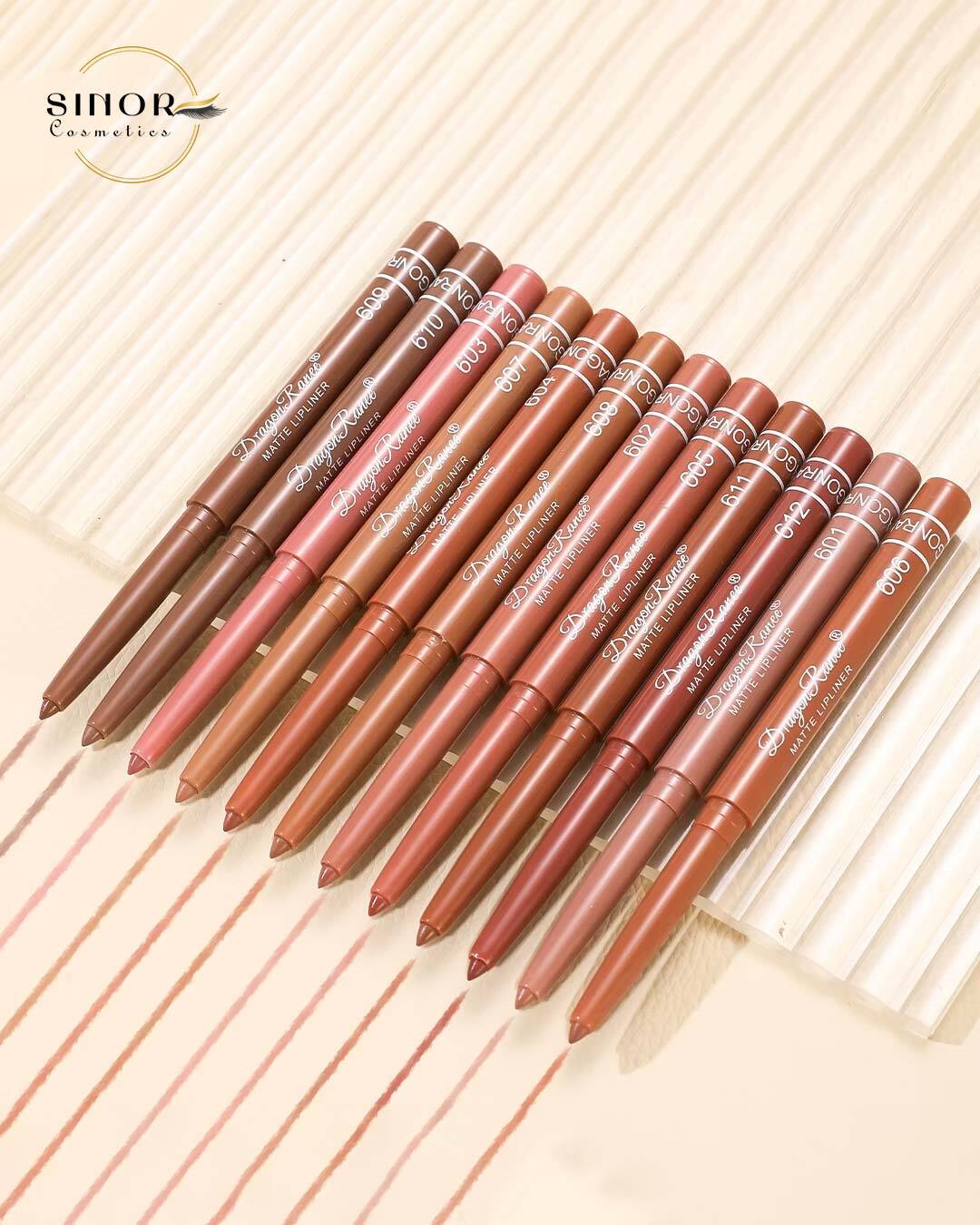 پک خط لب پیچی دراگون رانی matte lipliner 