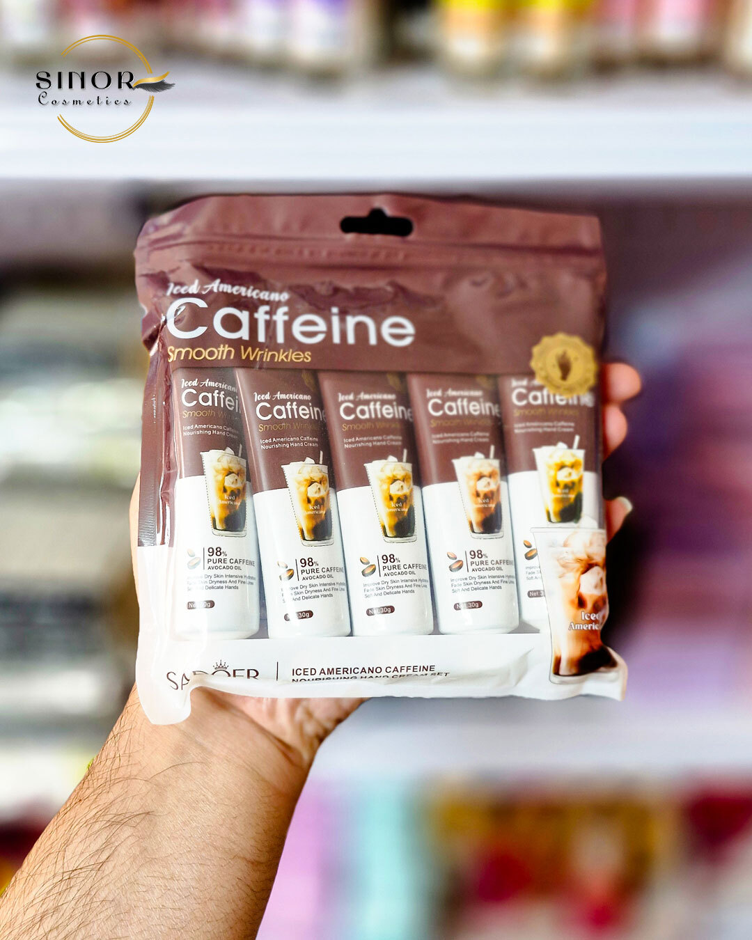 پک کرم دست ۵ عددی کافئین سادور