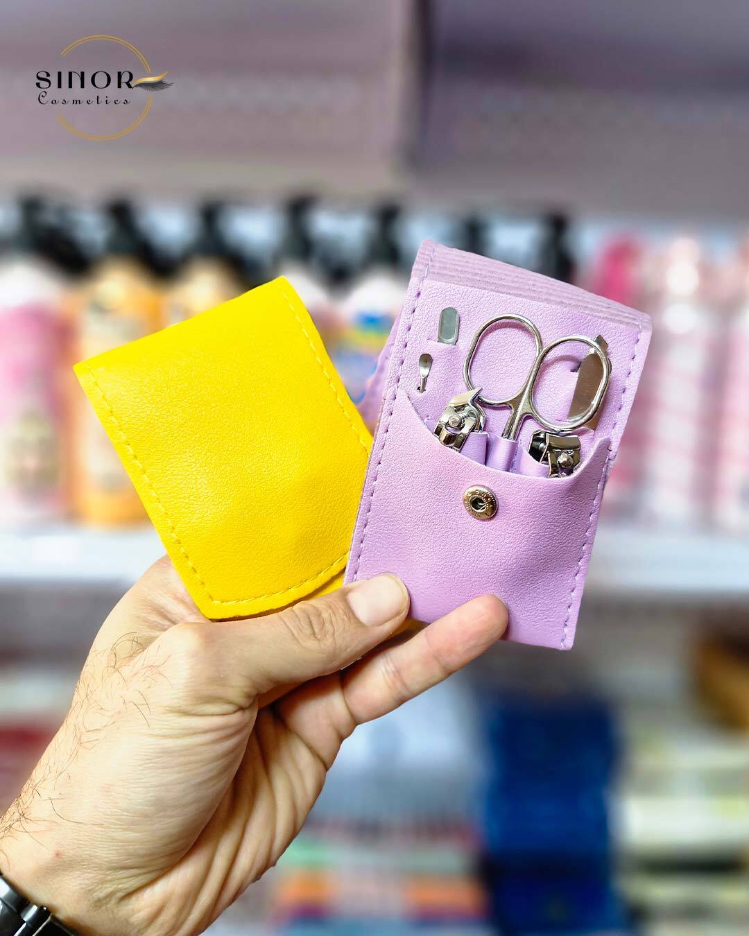  ست مانیکور کیف چرمی 