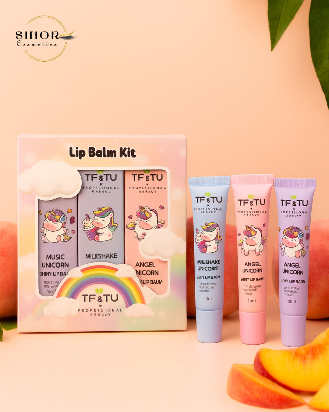  پک سه عددی بالم لب مدل یونیکورن 