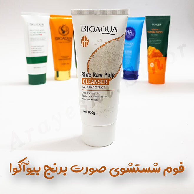  فوم شستشوی صورت برنج بیوآکوا 100g 