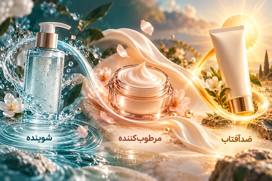 بررسی محصول پوستی و آزمون روی بخش کوچک پوست