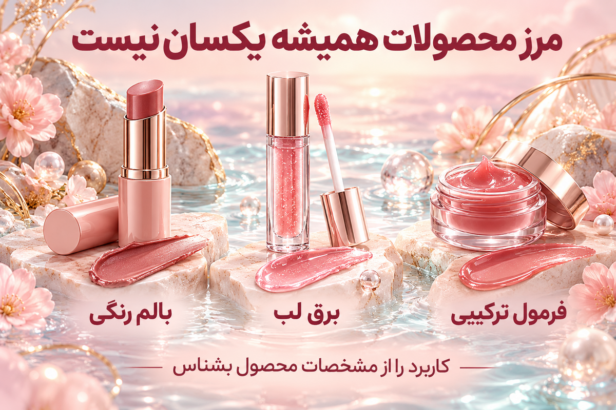 تشخیص بین بالم لب و برق لب