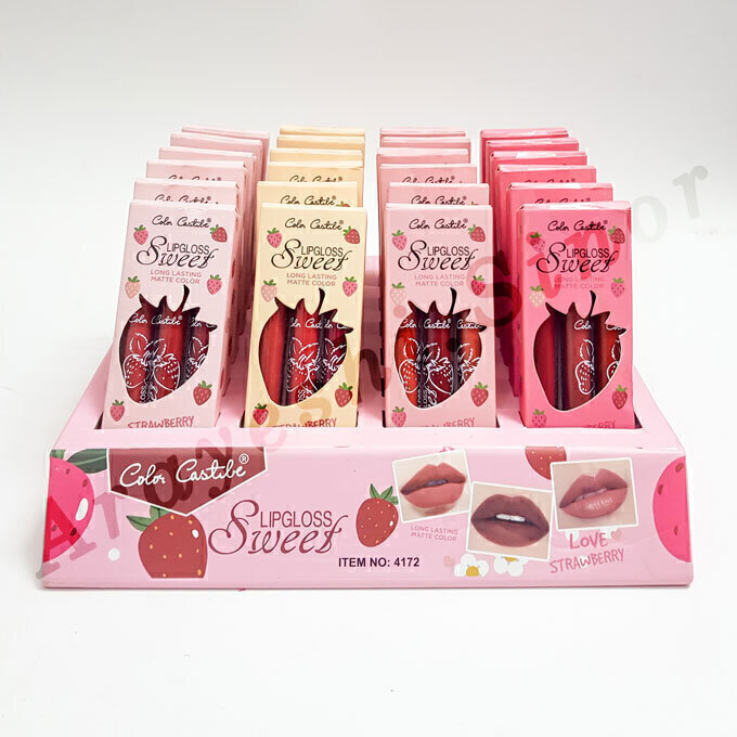 پک رژلب مایع کالر کاستل مدل توت فرنگی