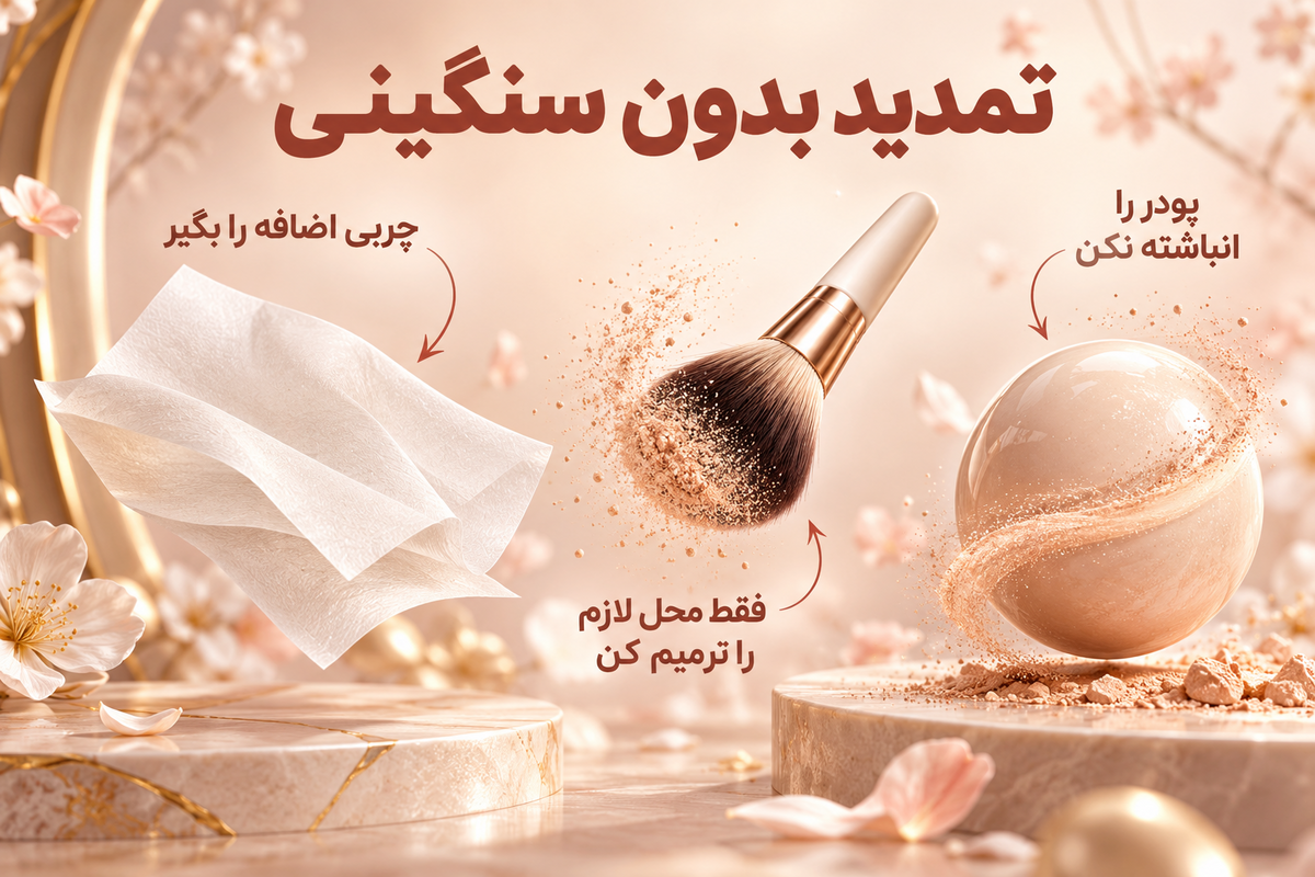مراحل تمدید کردن پودر فیکس